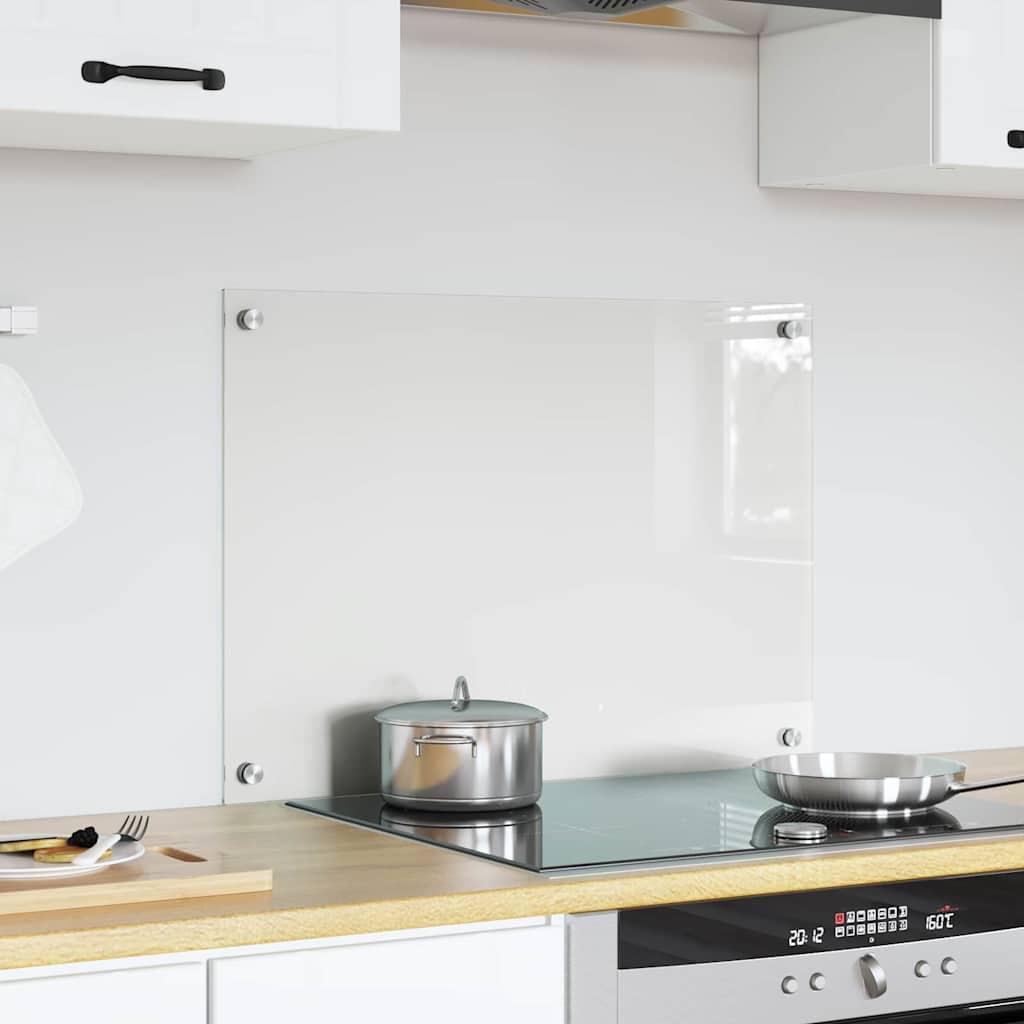 Køkkenbacksplash Transparent 70 x 50 cm hærdet glas