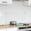 Køkkenbacksplash Transparent 80 x 40 cm hærdet glas