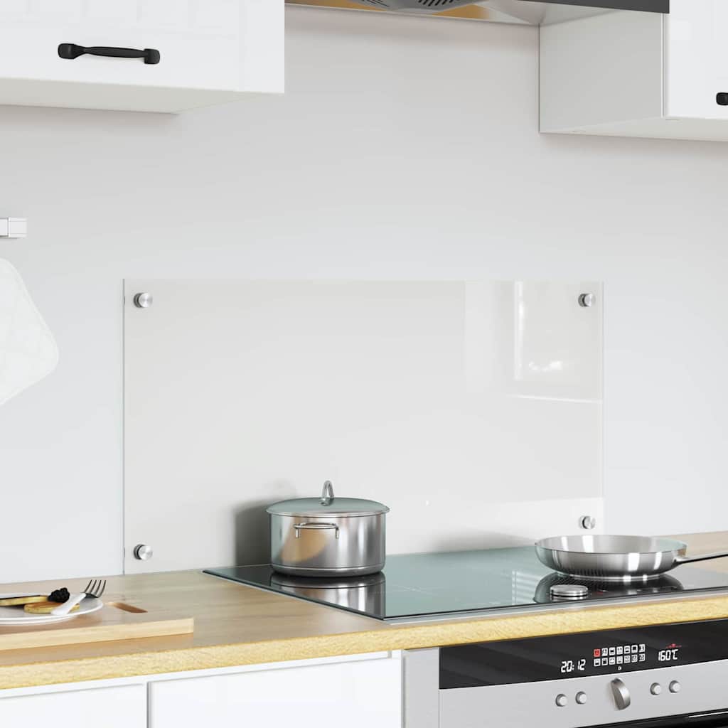 Køkkenbacksplash Transparent 80 x 40 cm hærdet glas