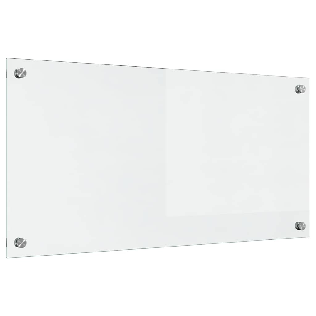 Køkkenbacksplash Transparent 80 x 40 cm hærdet glas