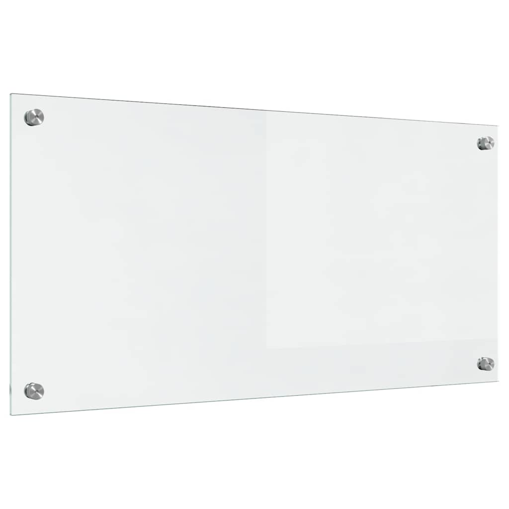 Køkkenbacksplash Transparent 80 x 40 cm hærdet glas