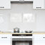 Køkkenbacksplash Transparent 80 x 50 cm hærdet glas
