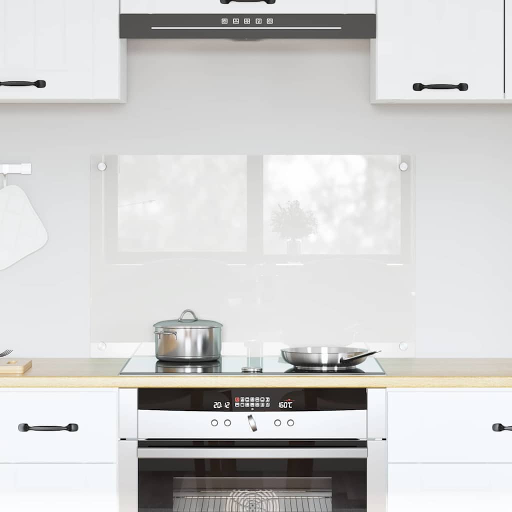 Køkkenbacksplash Transparent 80 x 50 cm hærdet glas