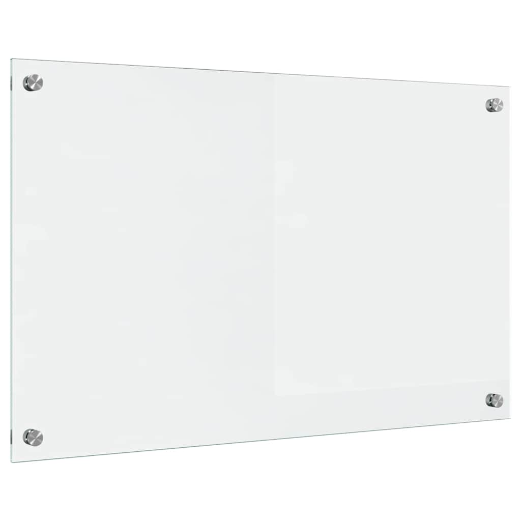 Køkkenbacksplash Transparent 80 x 50 cm hærdet glas