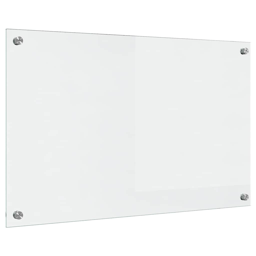 Køkkenbacksplash Transparent 80 x 50 cm hærdet glas