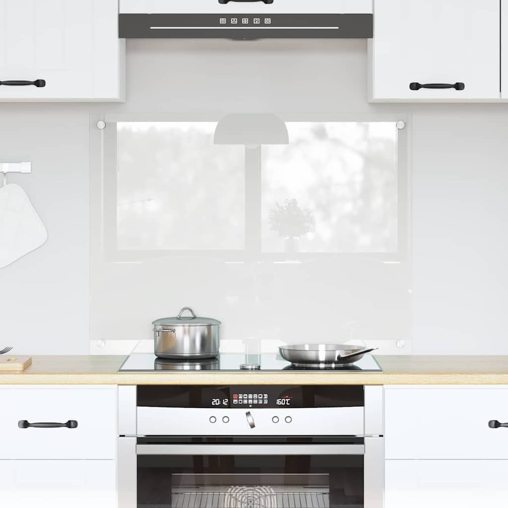 Køkkenbacksplash Transparent 80 x 60 cm hærdet glas