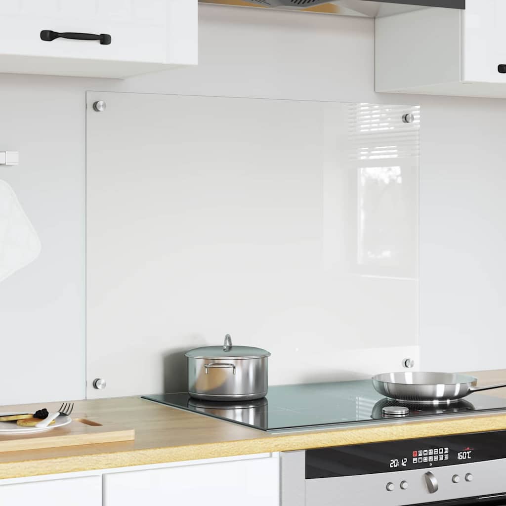 Køkkenbacksplash Transparent 80 x 60 cm hærdet glas