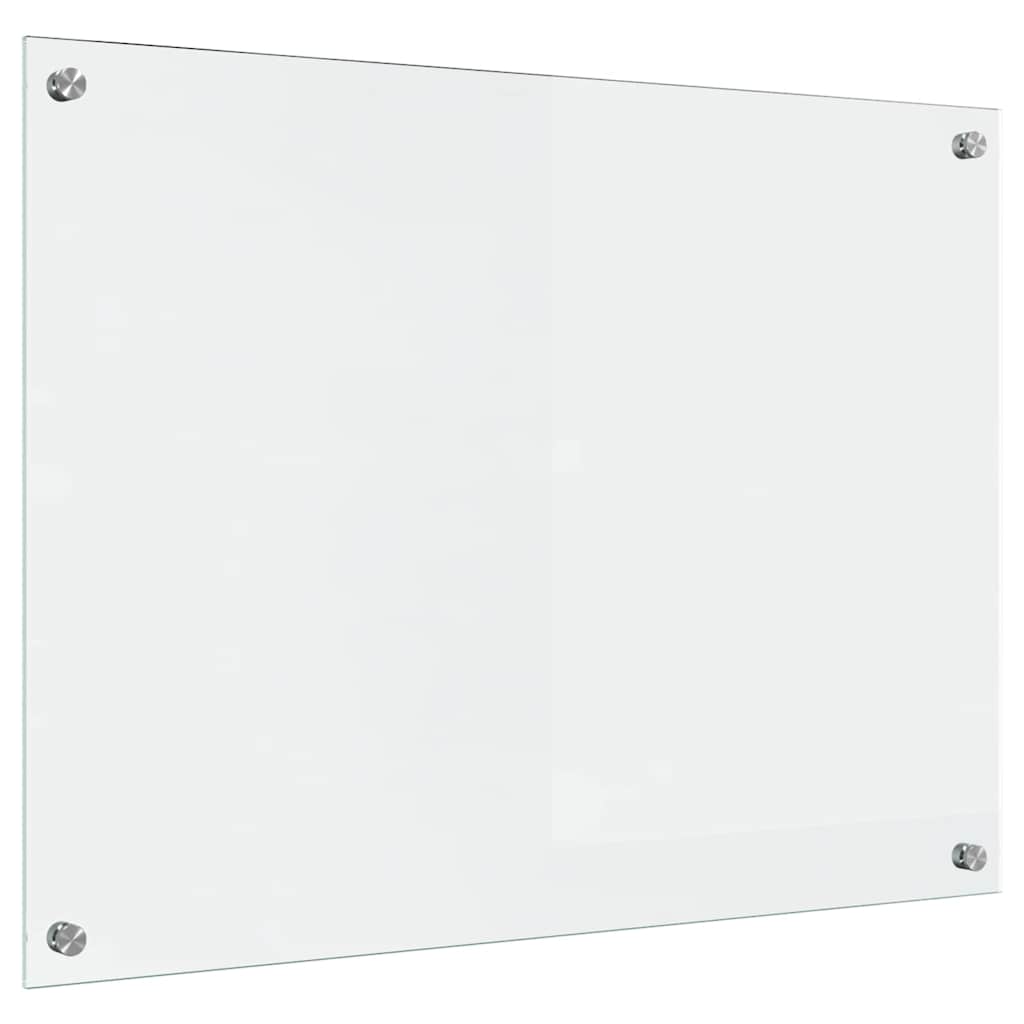 Køkkenbacksplash Transparent 80 x 60 cm hærdet glas