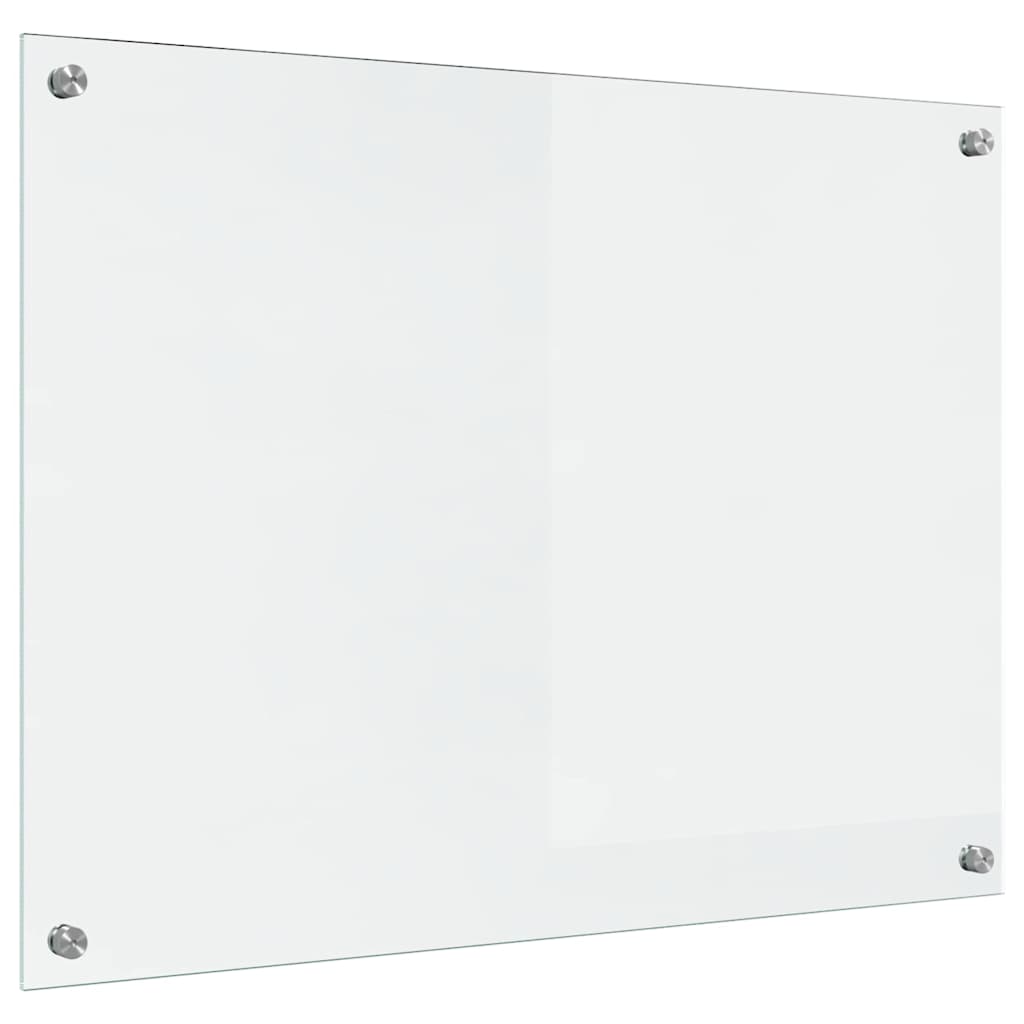 Køkkenbacksplash Transparent 80 x 60 cm hærdet glas