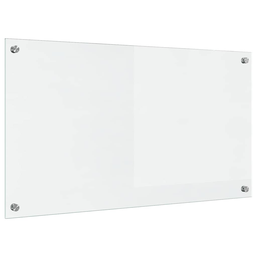 Køkkenbacksplash Transparent 90 x 50 cm hærdet glas