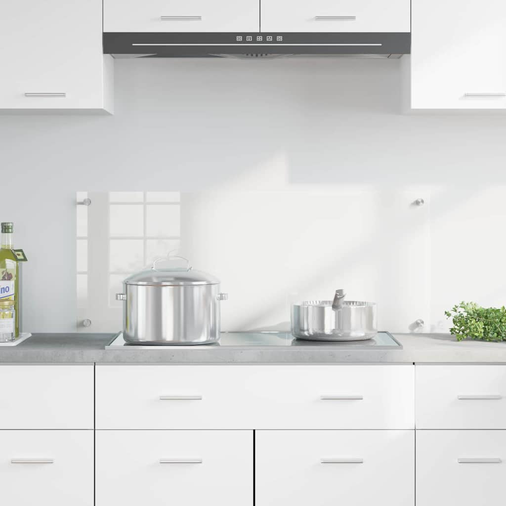 Køkkenbacksplash Transparent 100 x 40 cm hærdet glas