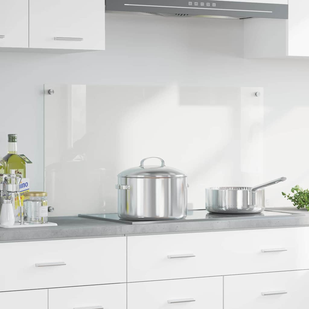 Køkkenbacksplash Transparent 100 x 50 cm hærdet glas