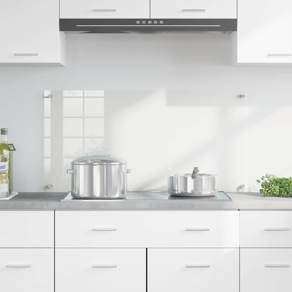 Køkkenbacksplash Transparent 100 x 50 cm hærdet glas
