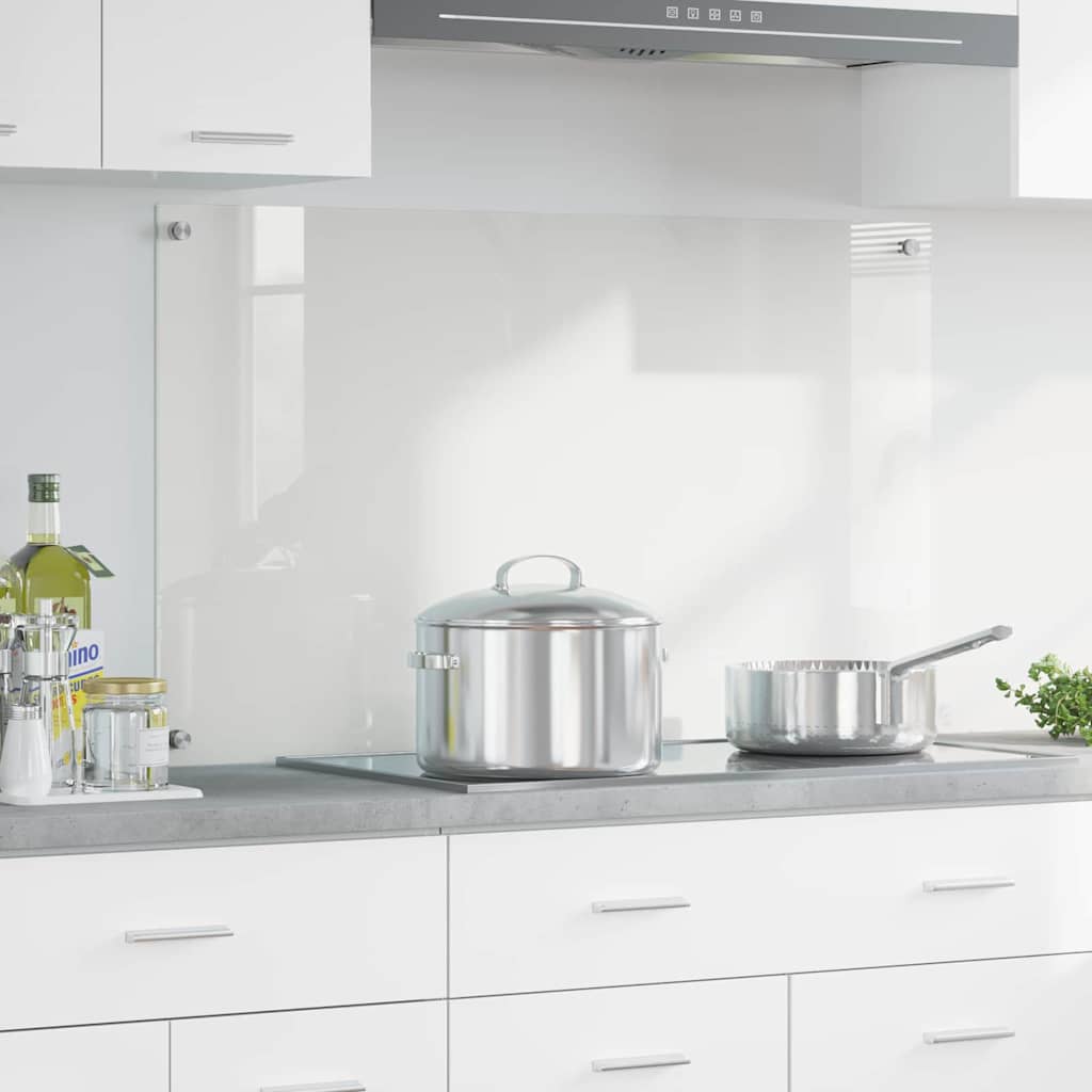 Køkkenbacksplash Transparent 100 x 60 cm hærdet glas