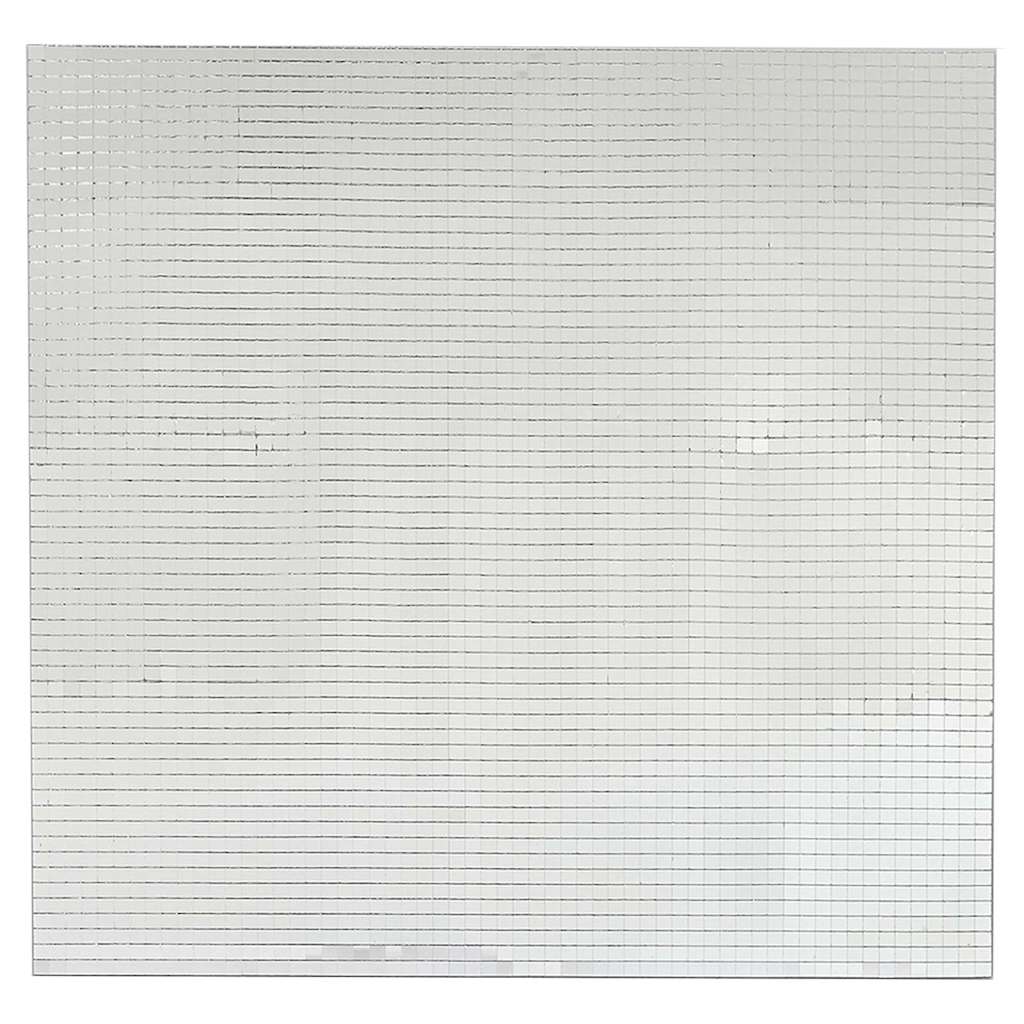 Spejl Mosaik Flise Geometrisk 3 stk. Sølv 30 x 30 cm Glas