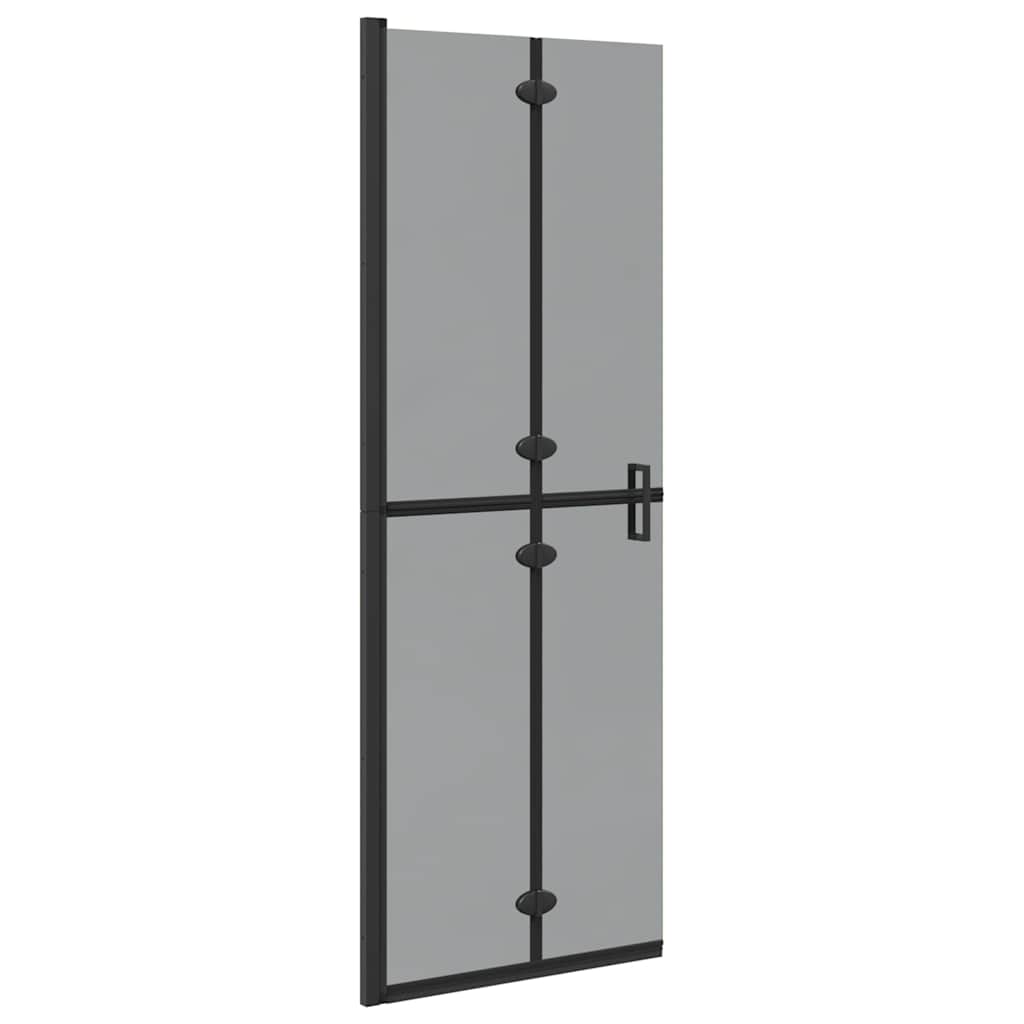 Walk-In brusevæg Sort 70 x 6,5 x 190 cm