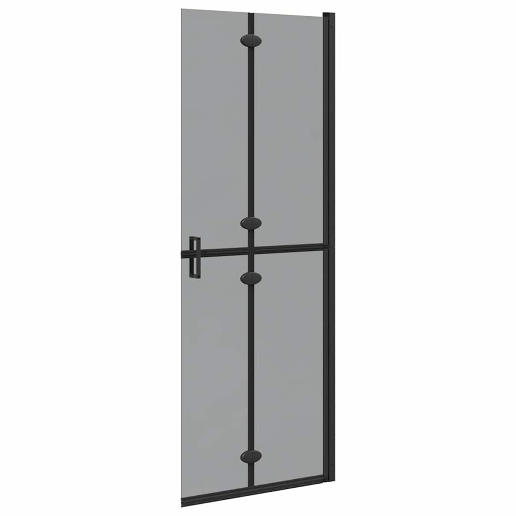 Walk-In brusevæg Sort 70 x 6,5 x 190 cm