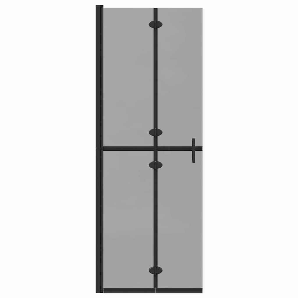Walk-In brusevæg Sort 70 x 6,5 x 190 cm