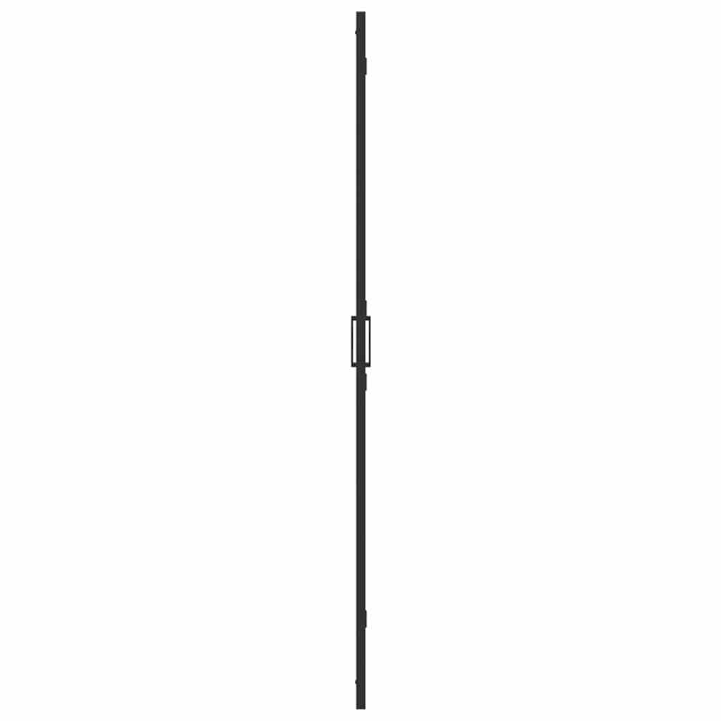 Walk-In brusevæg Sort 70 x 6,5 x 190 cm