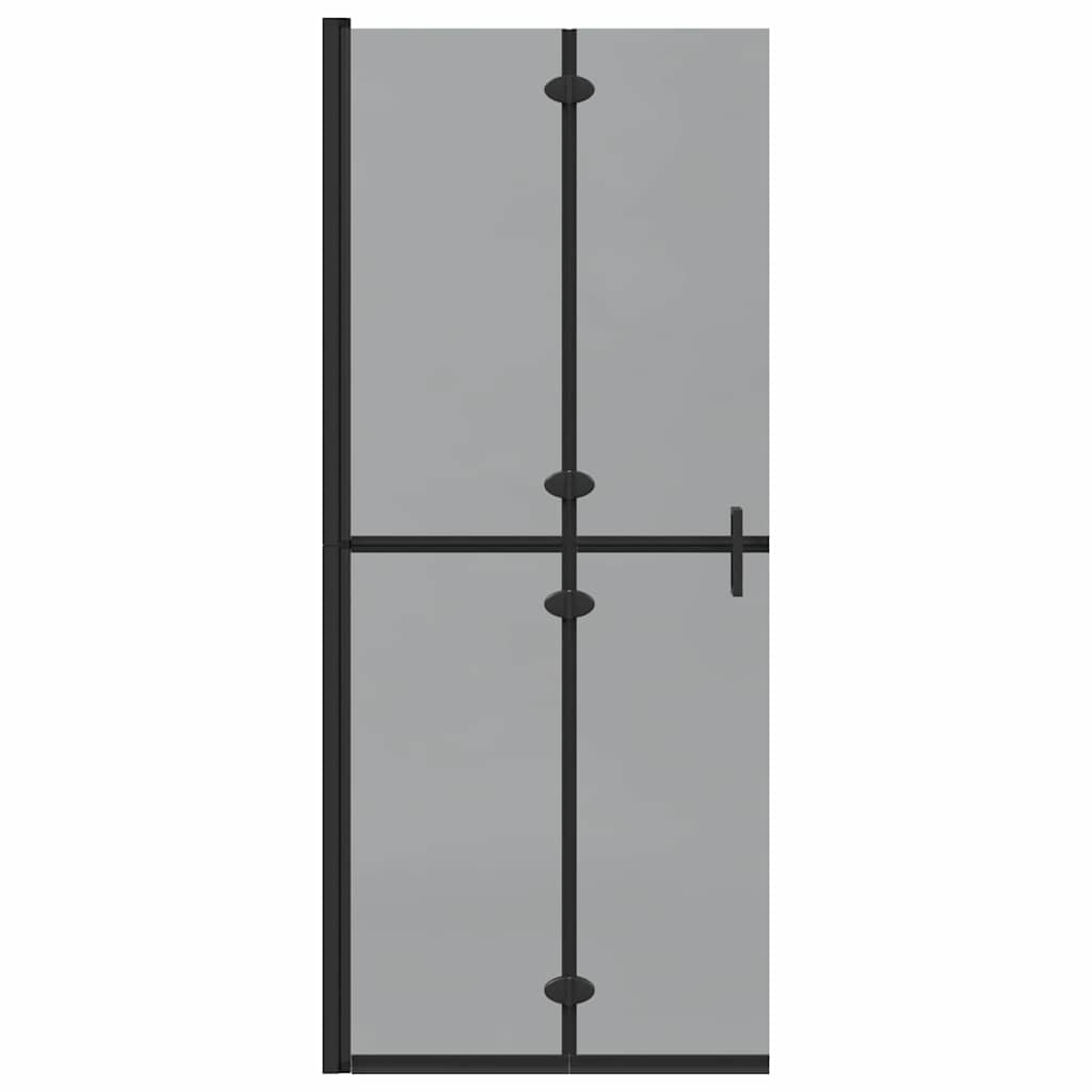 Walk-In brusevæg Sort 80 x 6,5 x 190 cm