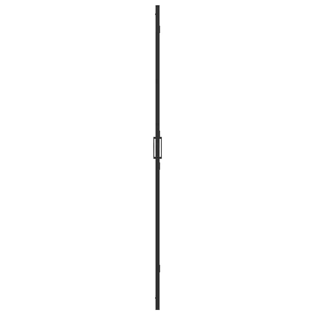 Walk-In brusevæg Sort 80 x 6,5 x 190 cm