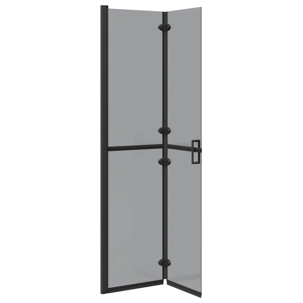 Walk-In brusevæg Sort 90 x 6.5 x 190 cm