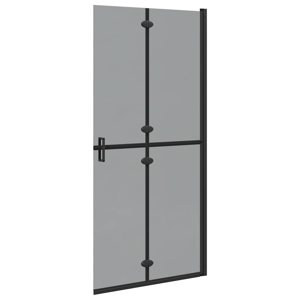 Walk-In brusevæg Sort 90 x 6.5 x 190 cm