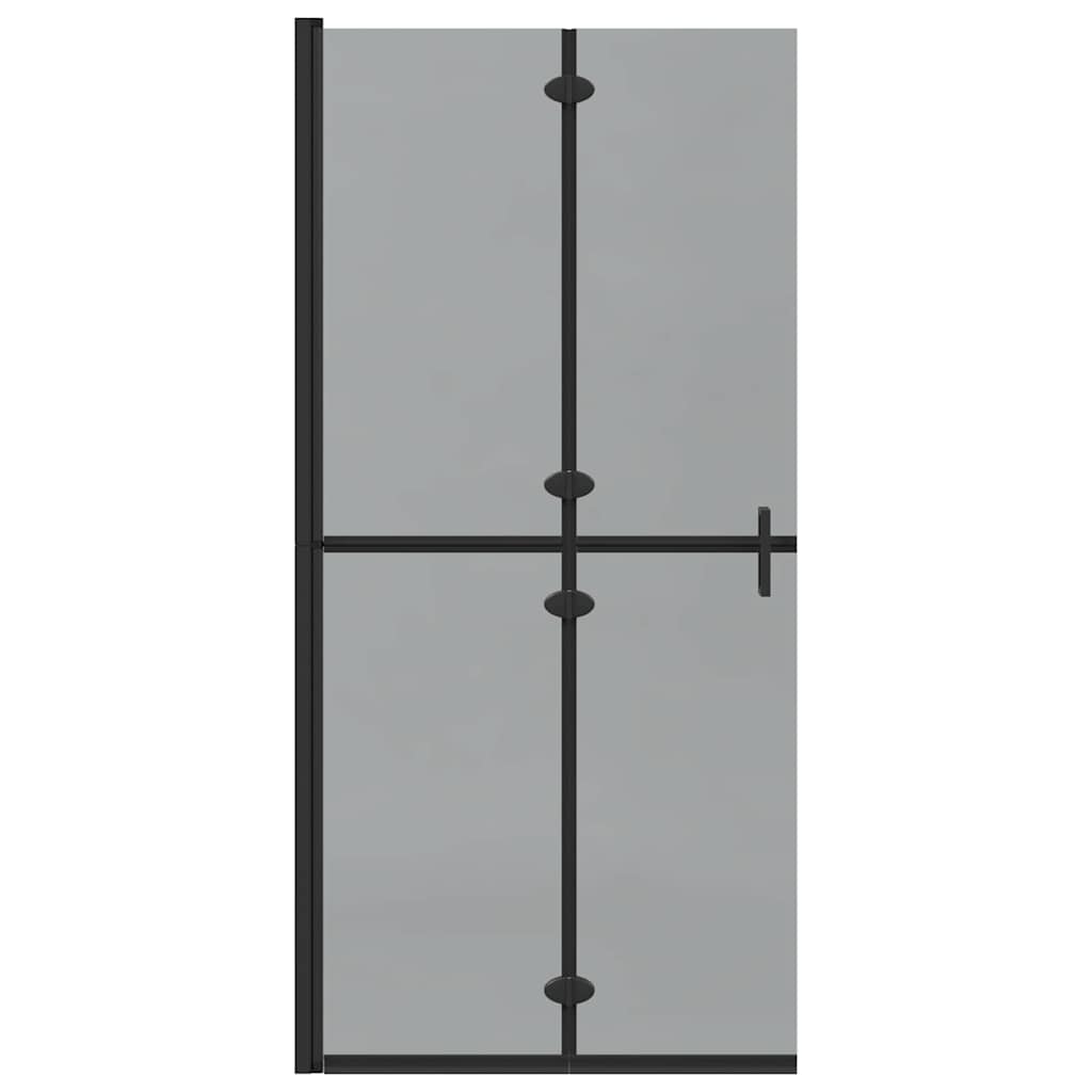 Walk-In brusevæg Sort 90 x 6.5 x 190 cm