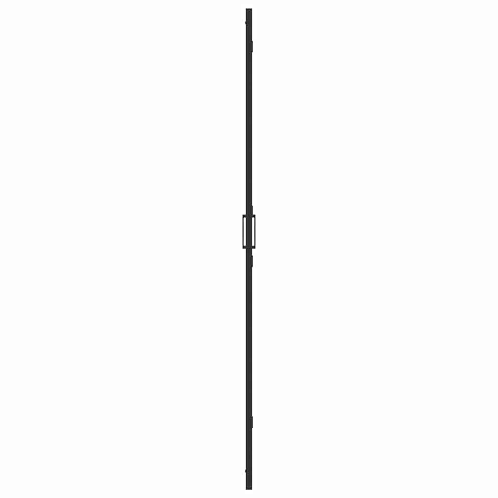 Walk-In brusevæg Sort 90 x 6.5 x 190 cm