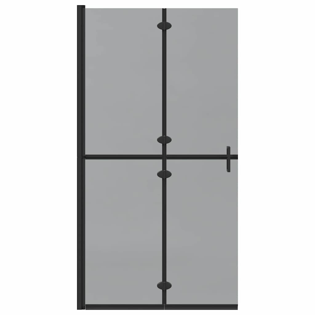 Walk-In brusevæg Sort 100 x 6,5 x 190 cm