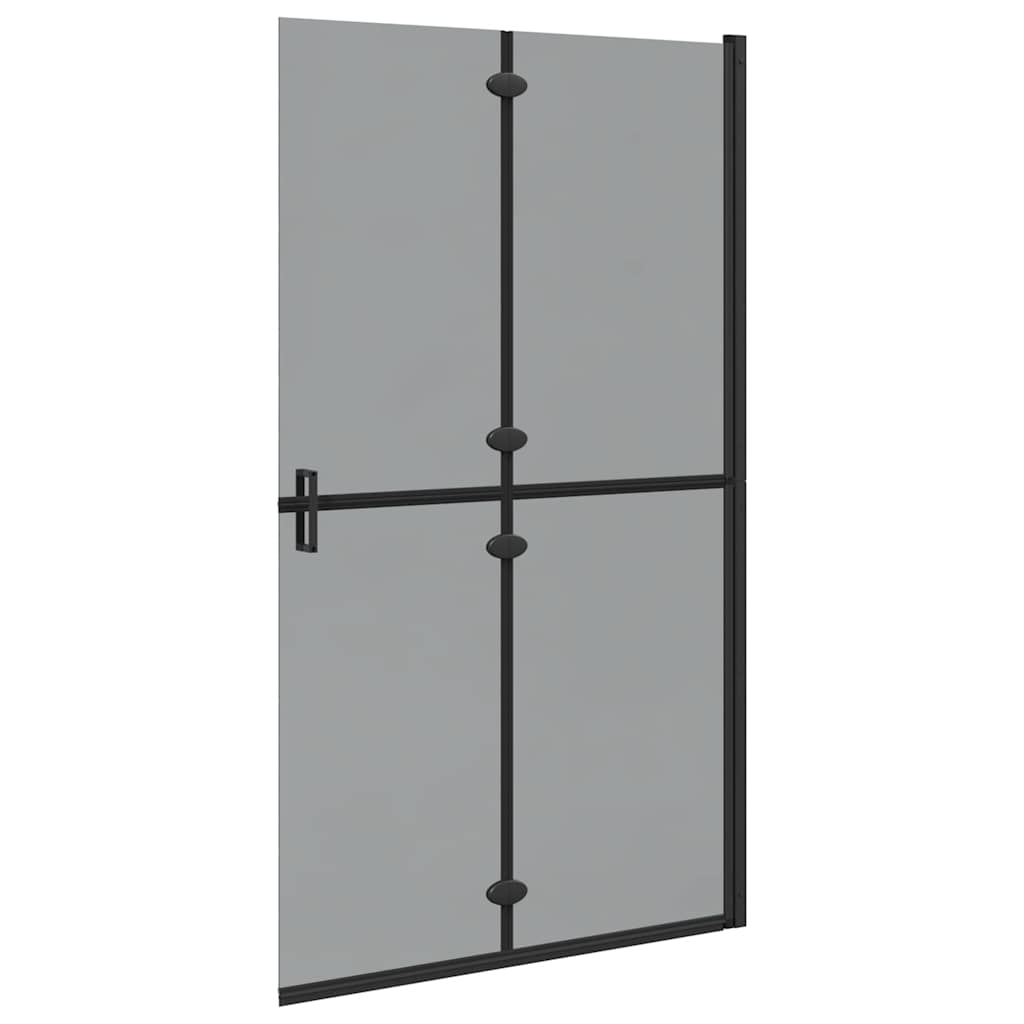 Walk-In brusevæg Sort 110 x 6,5 x 190 cm
