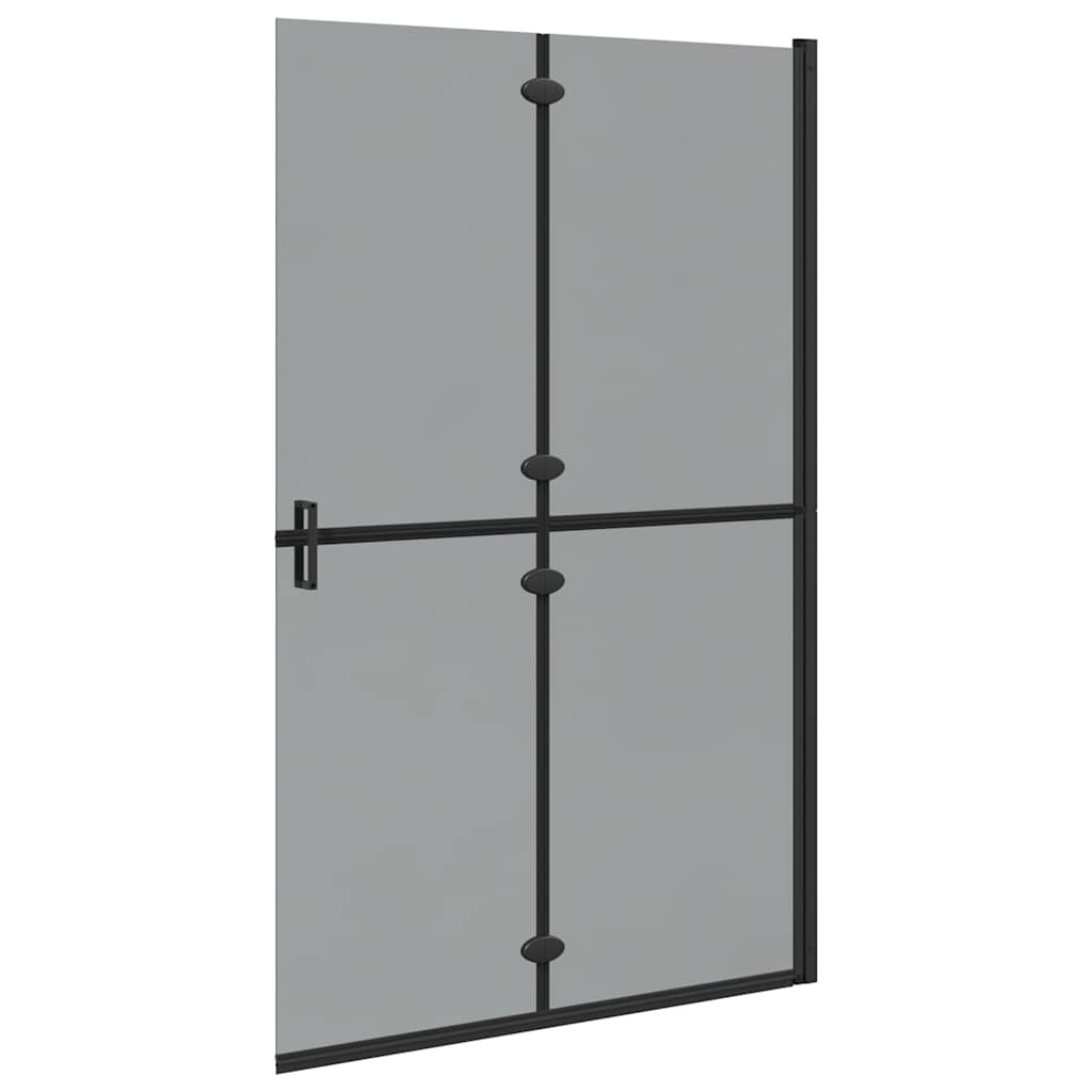 Walk-In brusevæg Sort 120 x 6,5 x 190 cm