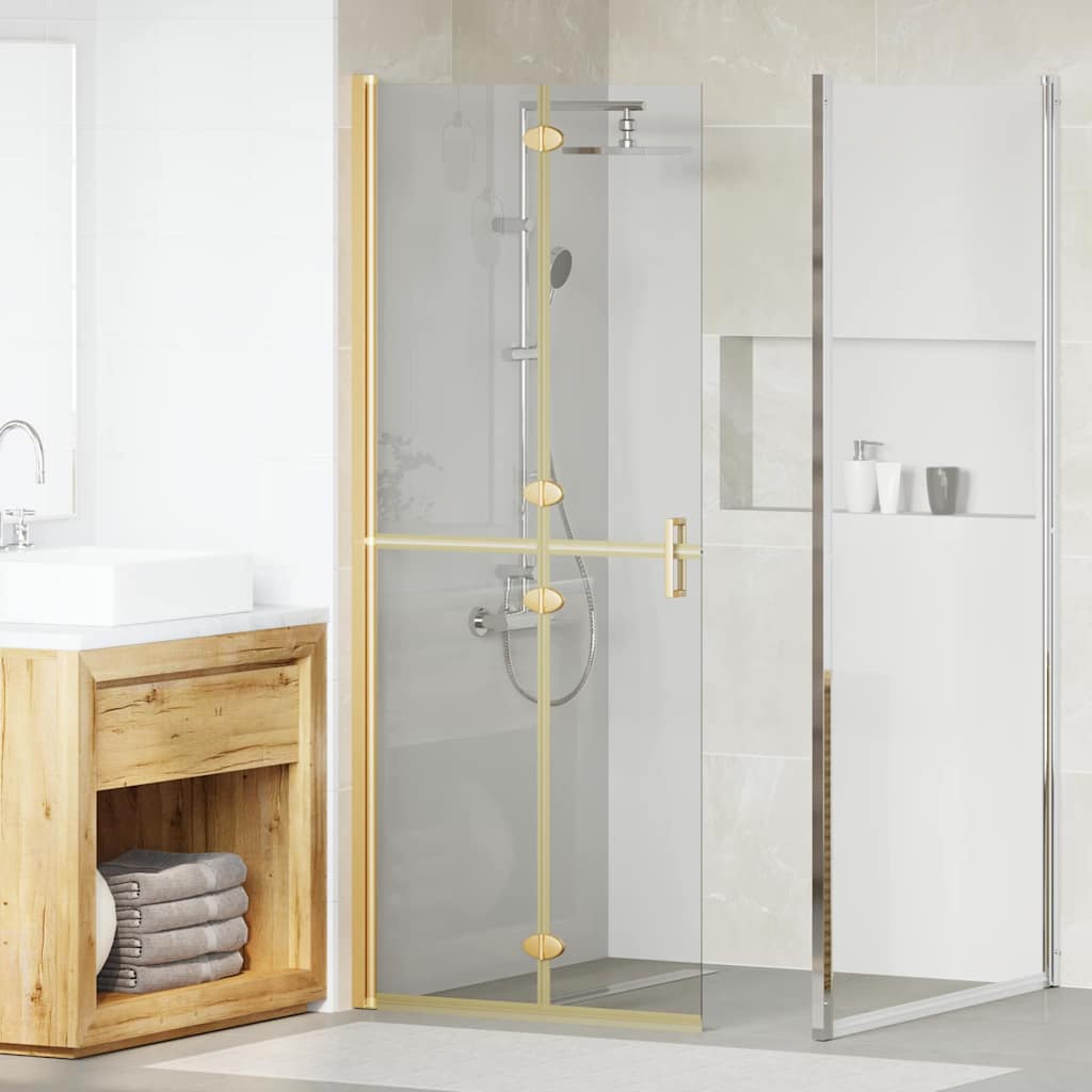 Walk-In brusevæg Guld 80 x 6,5 x 190 cm