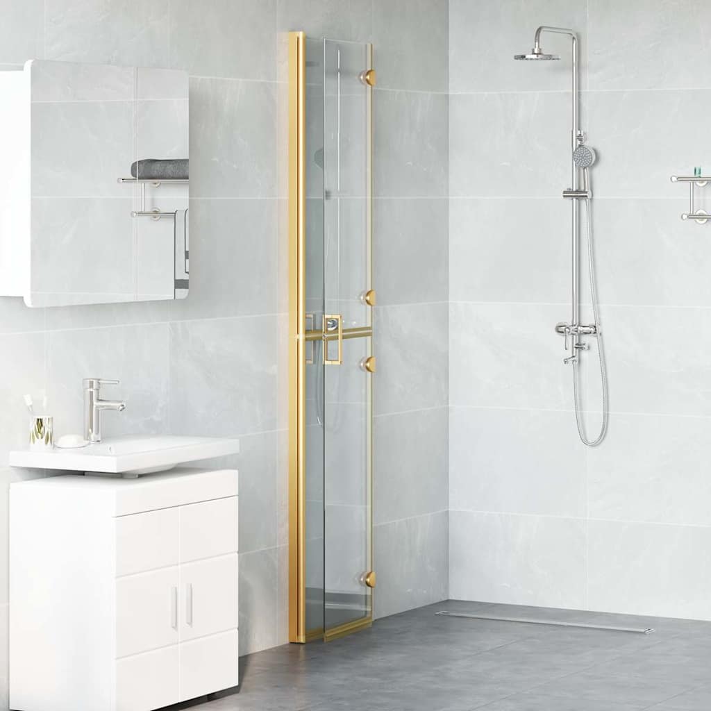 Walk-In brusevæg Guld 80 x 6,5 x 190 cm