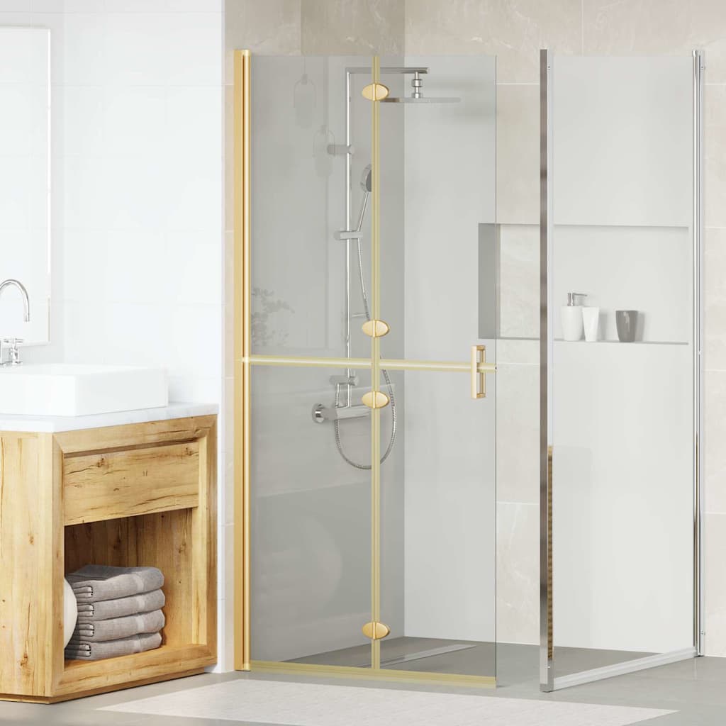 Walk-In brusevæg Guld 90 x 6.5 x 190 cm