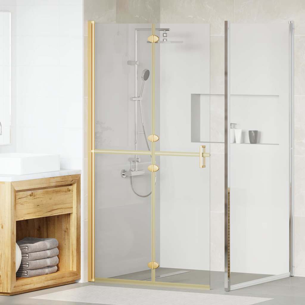 Walk-In brusevæg Guld 100 x 6,5 x 190 cm
