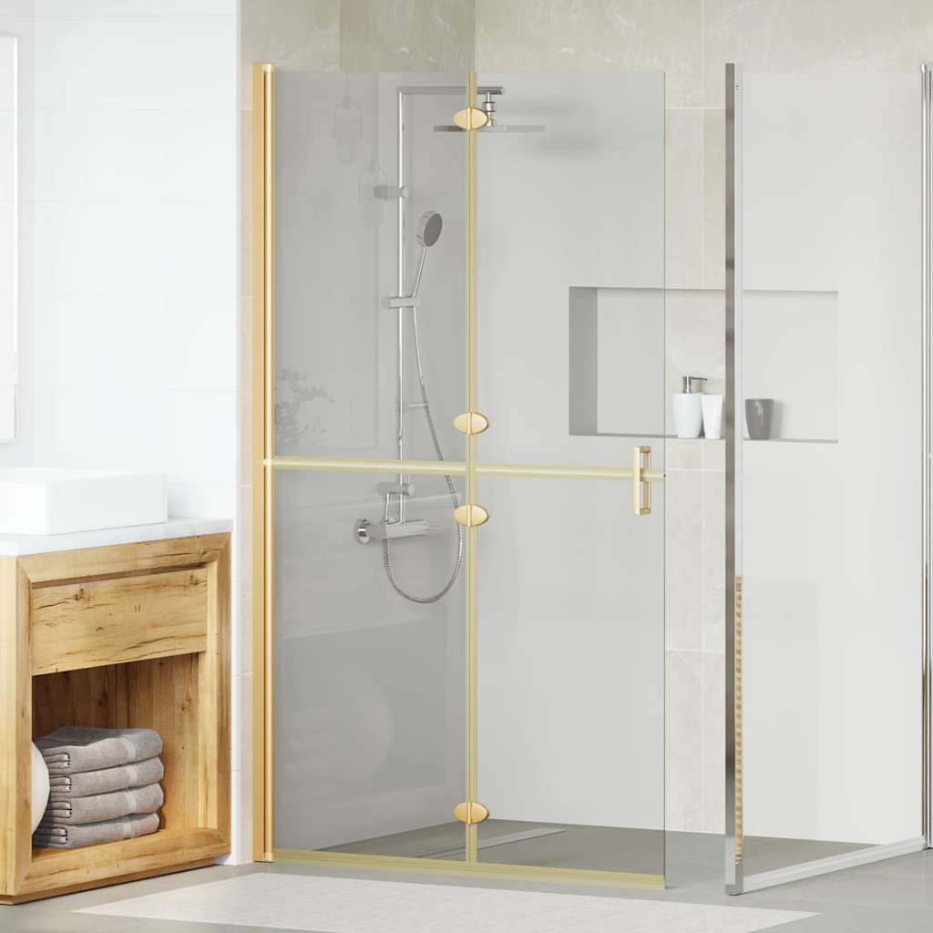 Walk-In brusevæg Guld 110 x 6,5 x 190 cm