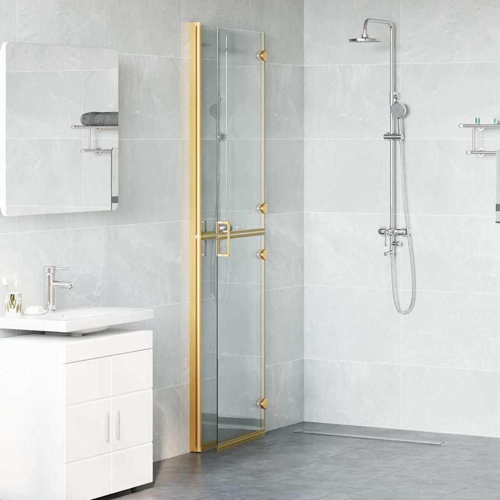 Walk-In brusevæg Guld 110 x 6,5 x 190 cm