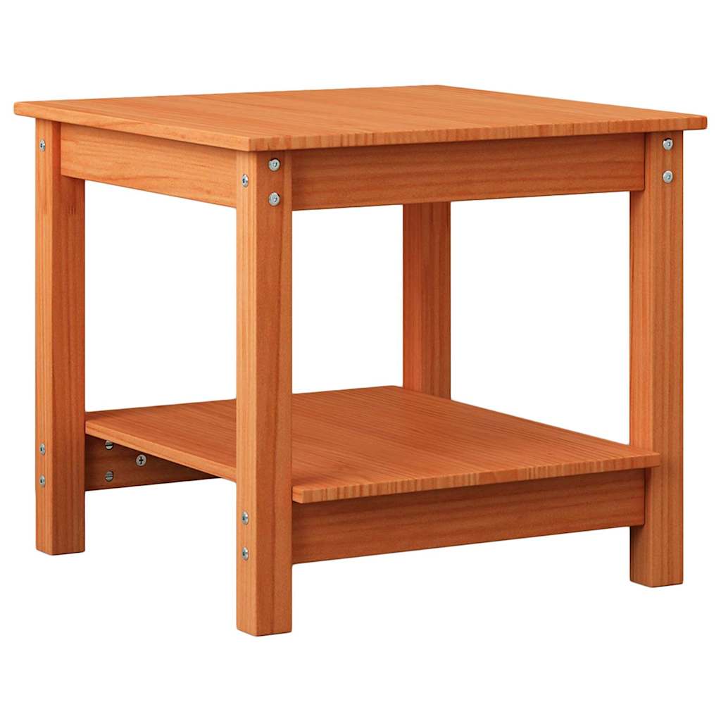 Sofabord Gyldenbrun 50 x 50 x 45 cm Massivt fyrretræ