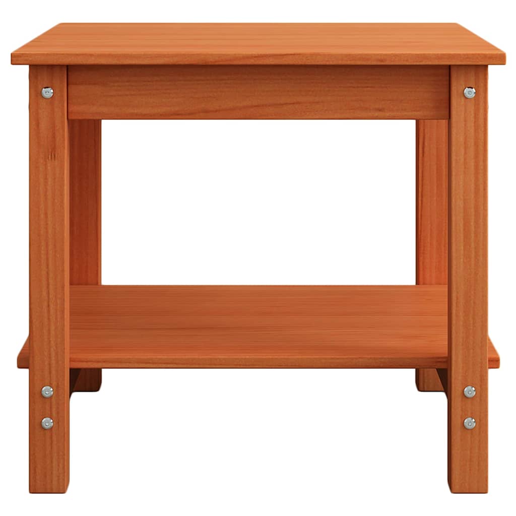 Sofabord Gyldenbrun 50 x 50 x 45 cm Massivt fyrretræ