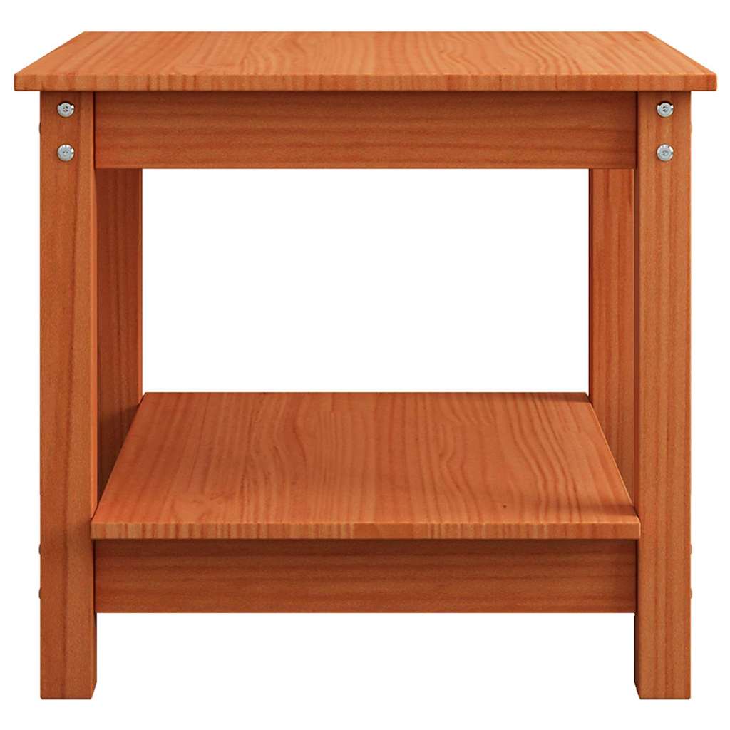 Sofabord Gyldenbrun 50 x 50 x 45 cm Massivt fyrretræ