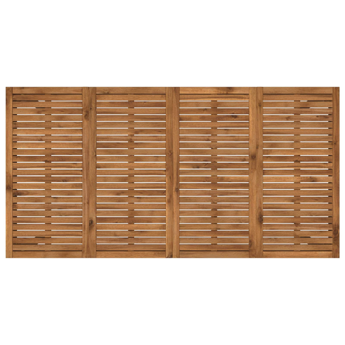 Havemiddagstabel Naturfarvet og sort 196 x 100,5 x 75 cm