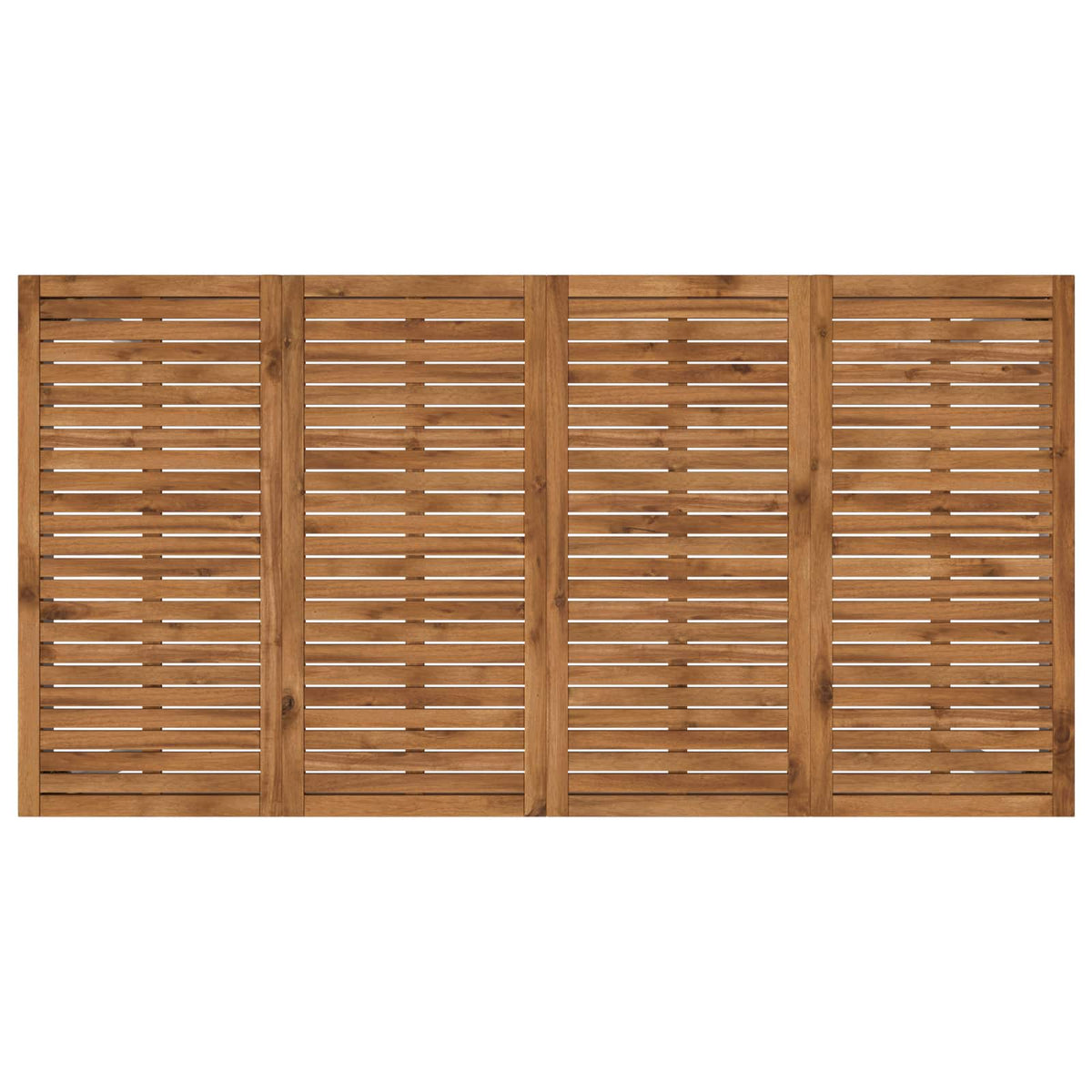 Havemiddagstabel Natur og hvid 196 x 100,5 x 75 cm