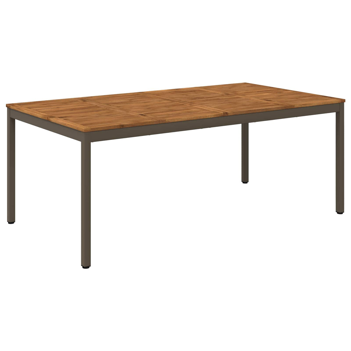 Havemiddagstabel Naturlig og Kaffe 196 x 100,5 x 75 cm