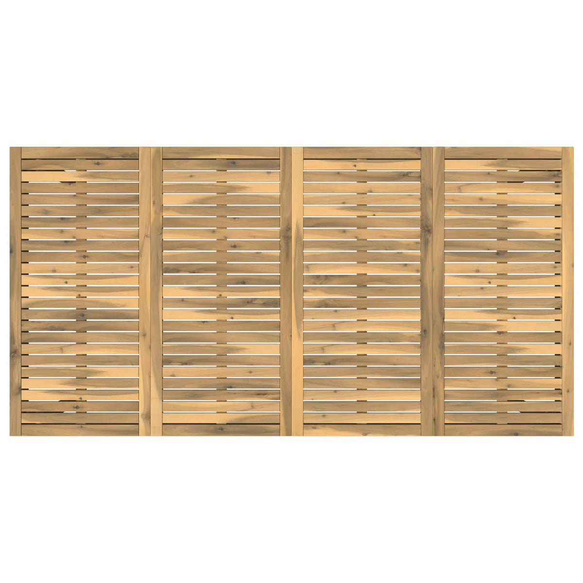 Havemiddagstabel Hvid og sort 196 x 100,5 x 75 cm