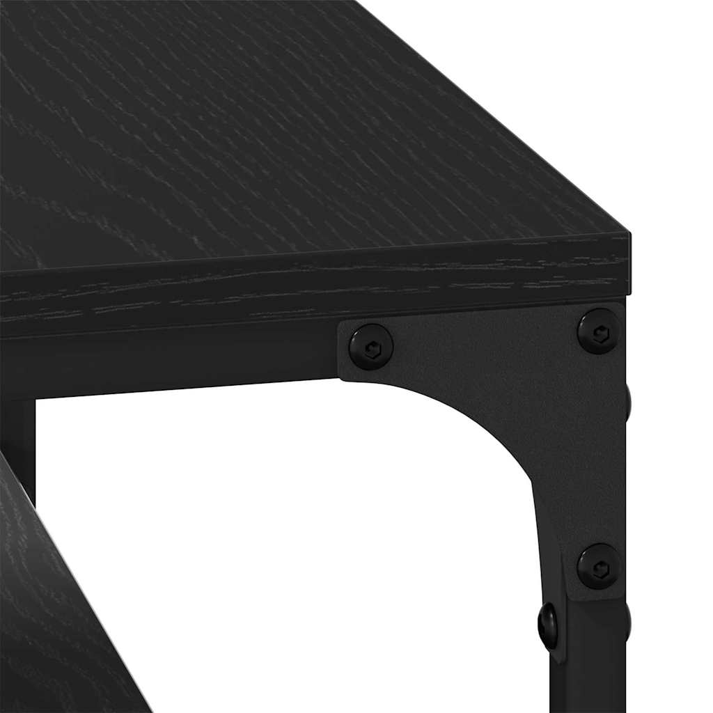 Sofabord Sort eg 82 x 50 x 40 cm Konstrueret træ