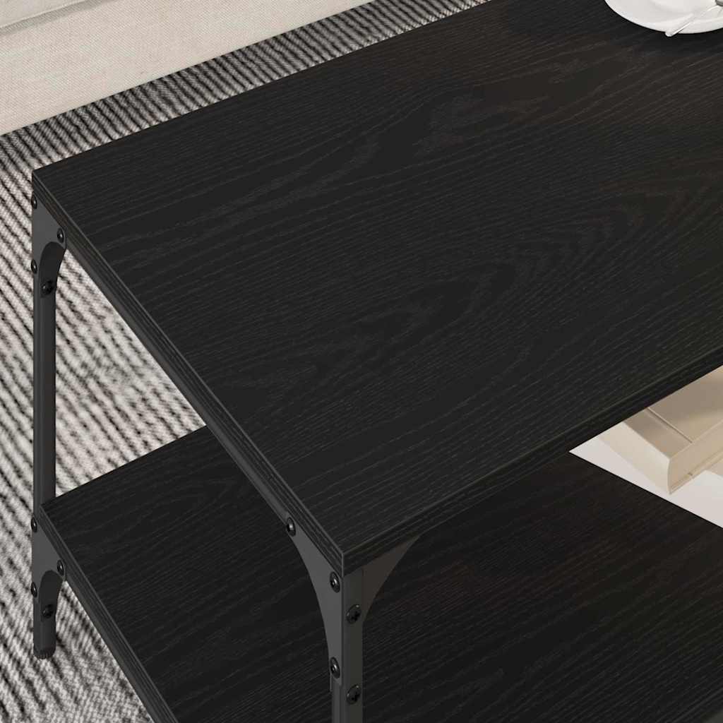 Sofabord Sort eg 82 x 50 x 40 cm Konstrueret træ