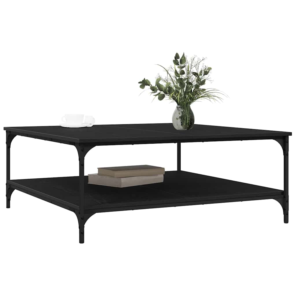 Sofabord Sort eg 100 x 100 x 40 cm Konstrueret træ