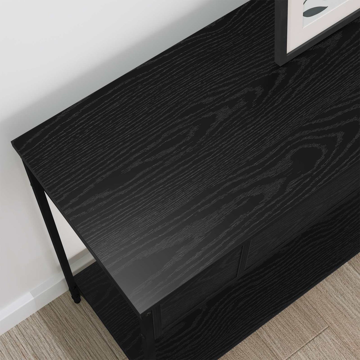 Konsolbord Sort eg 100 x 34.5 x 75 cm Konstrueret træ