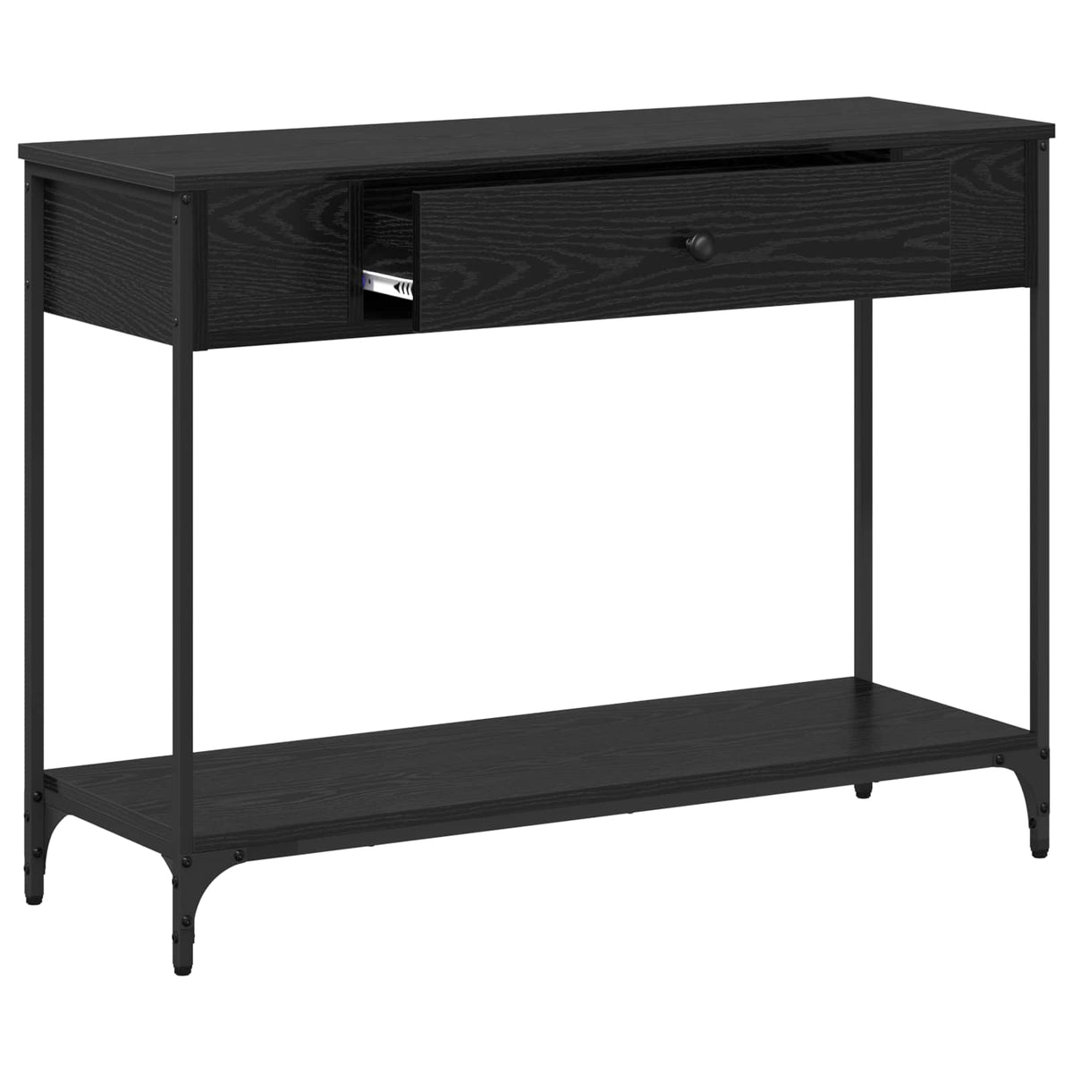 Konsolbord Sort eg 100 x 34.5 x 75 cm Konstrueret træ